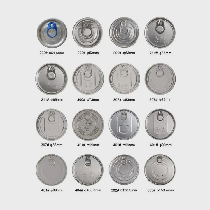 Food Grade Aluminum Easy Open Can Ends