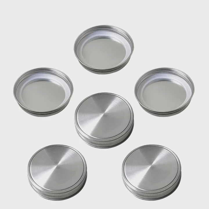 304 Ss Mason Jar Lids Silicone Seal Airtight