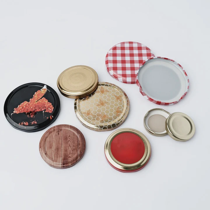 Bpa-Free Tinplate Lug Caps 43-63Mm Jar