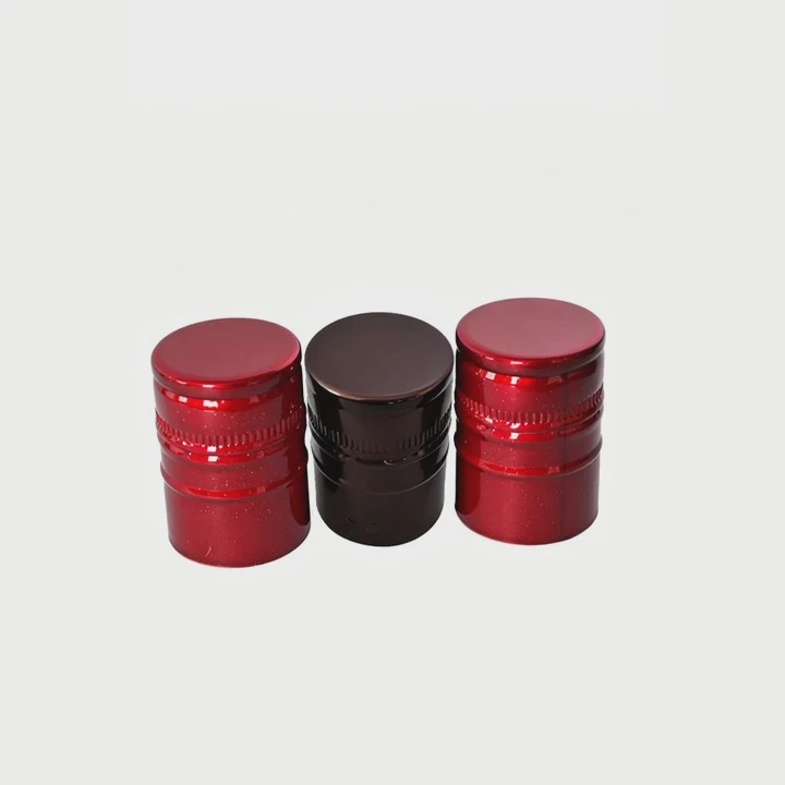 Red Ropp Aluminum Wine Screw Cap Custom Logo