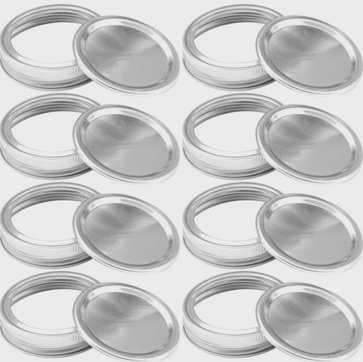 70Mm Two-Piece Mason Jar Canning Lid Metal