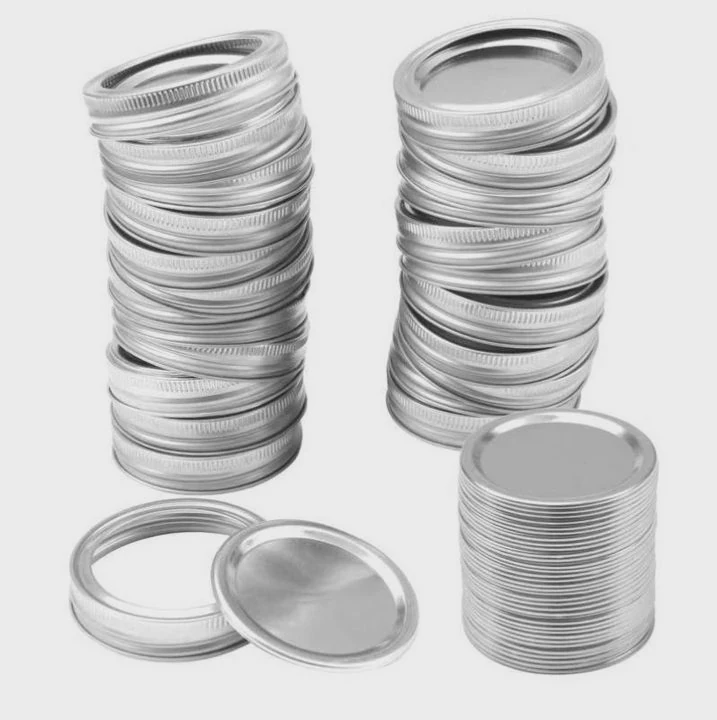 Tinplate Mason Jar Lids 7086Mm Regular Mouth
