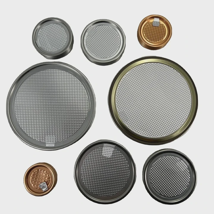 Foil Ring Pull Easy Open Lid For Paper Can