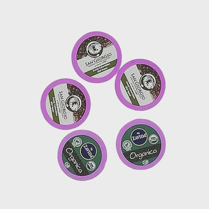 Die Cut Foil Sealing Lid For Yogurt Cup