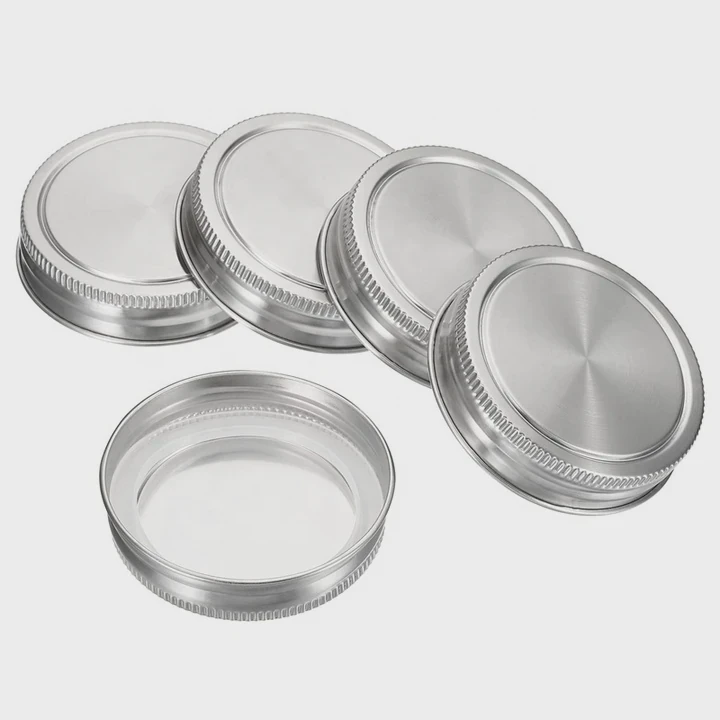 70Mm Ss Mason Jar Lids Silicone Seal Leakproof