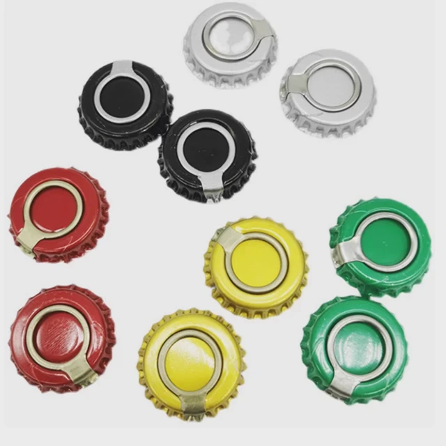 Color Ring Pull Aluminum Eoe Cap For Glass Bottle
