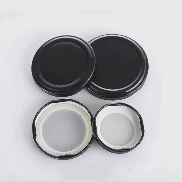 Tinplate Lug Cap For Glass Jar Black