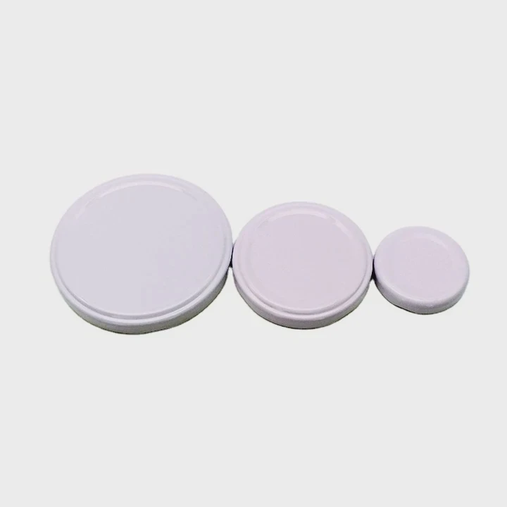White Tinplate Lug Cap For Glass Jar