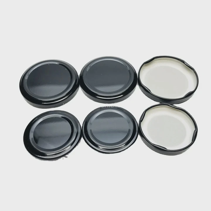 Black Metal Lug Cap For Bottle